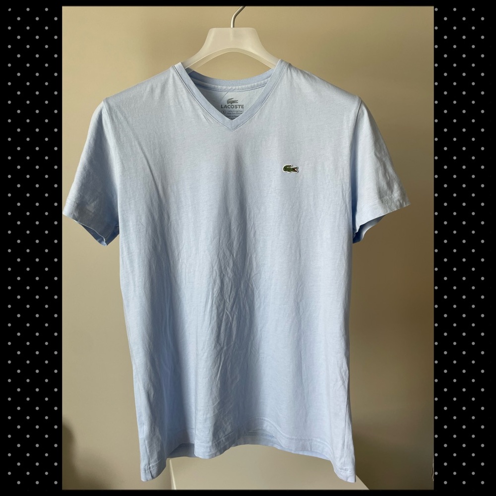 Lacoste Pima Cotton V-Neck T-Shirt